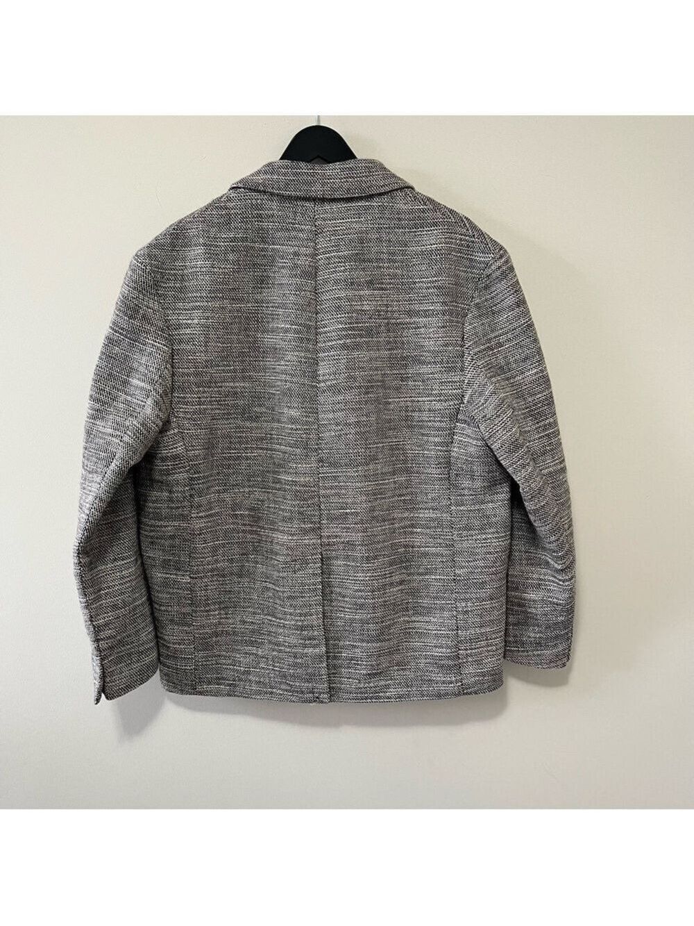 NWOT Zara DOUBLE BREASTED TEXTURED WEAVE JACKET - Picture 7 of 16
